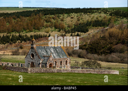 Cranshaws Kirk East Lothian Lammermuir hills Foto Stock