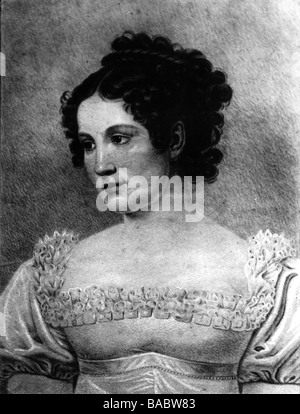 Therese Charlotte, 8.7.1792 - 26.10.1854, Regina Consorte di Baviera 13.10.1825 - 20.3.1848, ritratto, incisione di Josef Selb, circa 1820, , Foto Stock