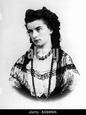 Maria Sophie, 4.10.1841 - 19.1.1925, Regina Delle due Sicilie 22.5.1859 - 21.10.1860, ritratto, agueriotipo, circa 1865, Foto Stock