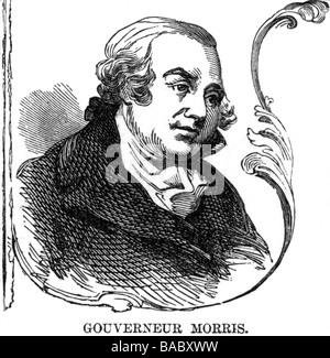 Morris, Robert 20.1.1734 - 9.5.1806, politico americano, ritratto, incisione del legno, 19th secolo, Foto Stock