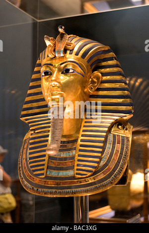 L'Egitto, al Cairo, Museo del Cairo, Toutankhamon maschera funebre Foto Stock