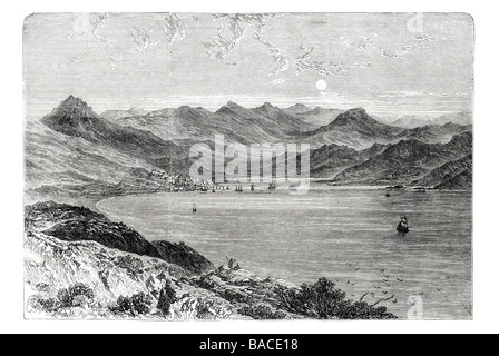 Port Stanley nelle isole Falkland 1867 Isle Porto Louis Berkeley Sound Jackson Foto Stock