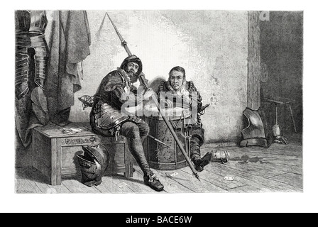 Ai bracci il gioco interrotto da un h tourreau nell'esposizione di istituzione britannica 1867 Foto Stock