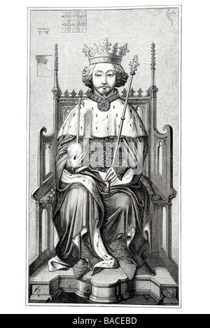 Richard II 1367 1400 re d'Inghilterra Plantagenet regnare Principe Foto Stock