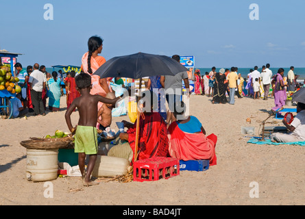Velankanni beach Tamil Nadu India Foto Stock