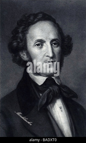 Felix Mendelssohn Bartholdy Foto Stock