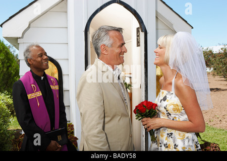 Sposa e lo sposo Foto Stock