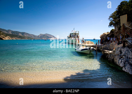 Cala Luna creek, Golfo di Orosei, Sardegna, Italia Foto Stock