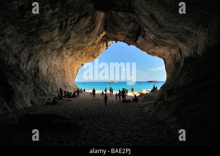 Cala Luna creek, Golfo di Orosei, Sardegna, Italia Foto Stock