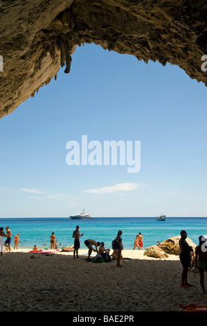 Cala Luna creek, Golfo di Orosei, Sardegna, Italia Foto Stock