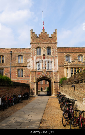 Gatehouse a Jesus College Cambridge Inghilterra REGNO UNITO Foto Stock