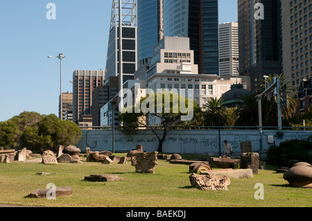 Scultura di Sydney a piedi la memoria è creazione senza fine da Kimio Tsuchiya in Royal Botanic Gardens Sydney NSW Australia Foto Stock