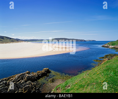 GB SCOZIA HIGHLAND BETTYHILL TORRISDALE BAY FIUME NAVER Foto Stock