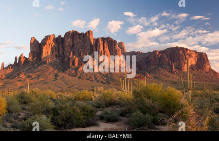 Superstition Mountains - Lost Dutchman State Park, Apache Junction, Arizona Foto Stock