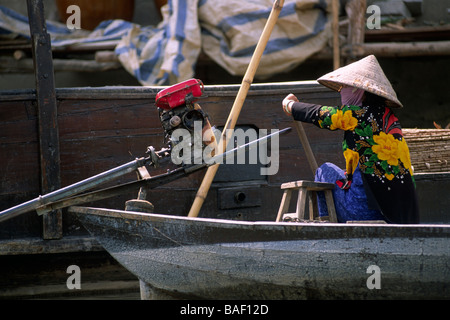 Il Vietnam, il Delta del Mekong Foto Stock