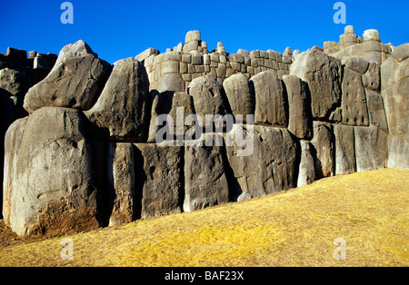 Rovine di Sacsahuaman . Cuzco.Perú Foto Stock