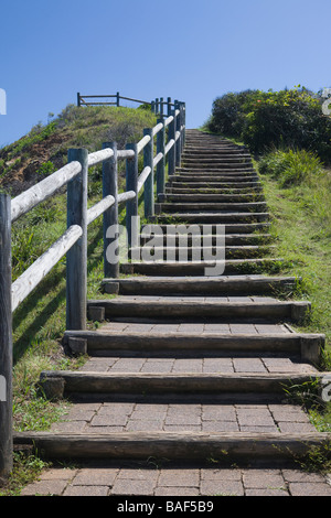 Cape Byron riserva operazioni automatiche di fine campo a piedi via, Byron Bay, Nuovo Galles del Sud, Australia Foto Stock