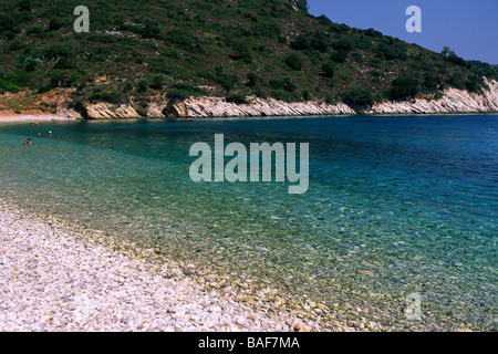 Grecia, Isole Ionie, Itaca, spiaggia di Filiatro Foto Stock