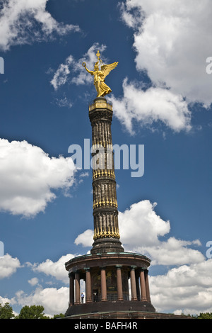 Siegessaule, Tiergarten di Berlino Foto Stock