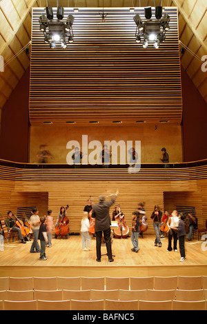 Yehudi Menuhin Hall - Yehudi Menuhin School, Cobham, Regno Unito, Burrell Foley Fischer, Yehudi Menuhin hall - Yehudi Menuhin School Foto Stock