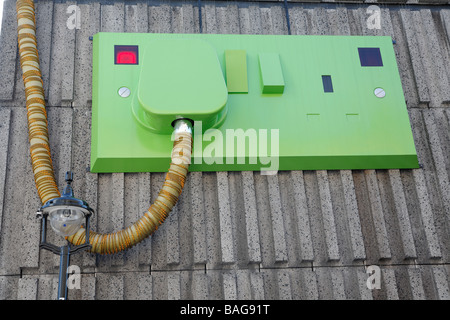 Il Gigante Plug scultura, Ganton Street, Londra Foto Stock