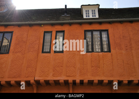 Il XIV secolo sala merchants house, Hampton Court, Nelson Street, King's Lynn, Norfolk, Inghilterra, Regno Unito Foto Stock