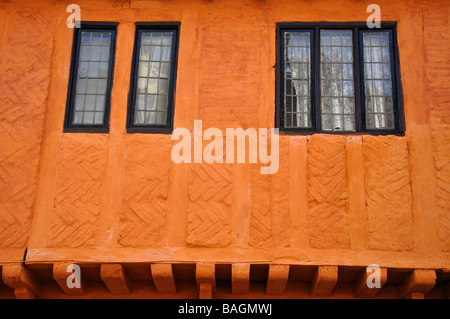 Il XIV secolo sala merchants house, Hampton Court, Nelson Street, King's Lynn, Norfolk, Inghilterra, Regno Unito Foto Stock