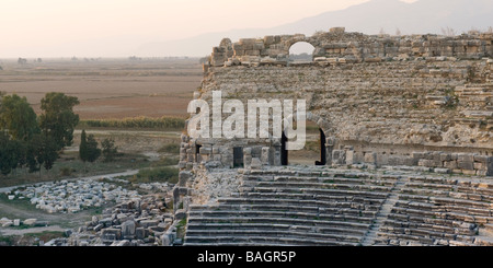 Greco anfiteatro romano Mileto Turchia Foto Stock