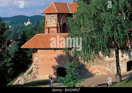 La Lituania, Vilnius, centro storico elencati come patrimonio mondiale dall' UNESCO, Gediminas mount,castello Foto Stock