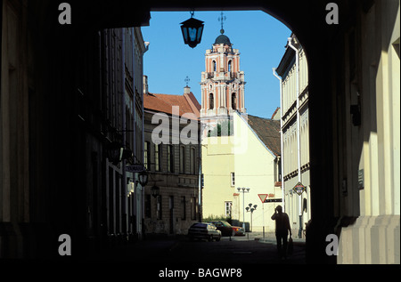 La Lituania, Vilnius, centro storico elencati come patrimonio mondiale dall' UNESCO Foto Stock