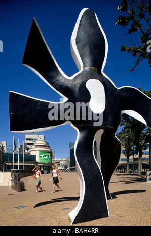 Paesi Bassi Olanda meridionale Provincia, l'Aia, Scheveningen anteriore Fortis Circo Teatro, scultura Fernand Leger Foto Stock