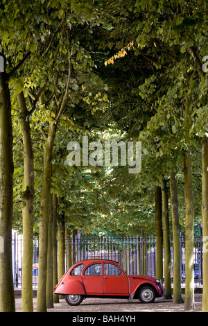 Paesi Bassi Olanda meridionale Provincia, l'Aia, Palazzo Noordeinde, auto Citroen 2CV Foto Stock