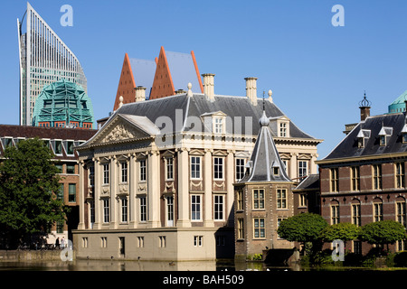 Paesi Bassi Olanda meridionale Provincia, l'Aia, il museo Mauritshuis e il diritto Torentje che è l'ufficio di Foto Stock