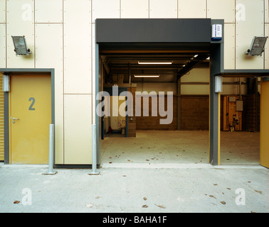 WORKSHOP JKS, GORDON MURRAY E ALAN DUNLOP architetti, Clydebank, Regno Unito Foto Stock