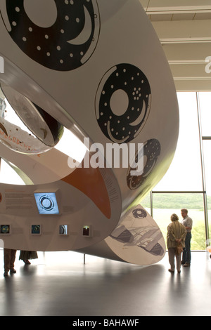 Nebra Arca, Wangen, Germania, Holzer Kobler Architekturen, Nebra arca dettaglio del planetario area espositiva. Foto Stock