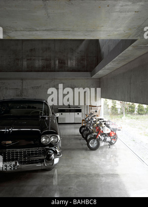 Collettori auto garage, JUN IGARASHI ARCHITECTS, Hokkaido, Giappone Foto Stock