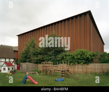 Rsc Courtyard Theatre, Stratford Upon Avon, Regno Unito, Ian Ritchie Architects, Rsc Courtyard Theatre esterno - a partire da Foto Stock
