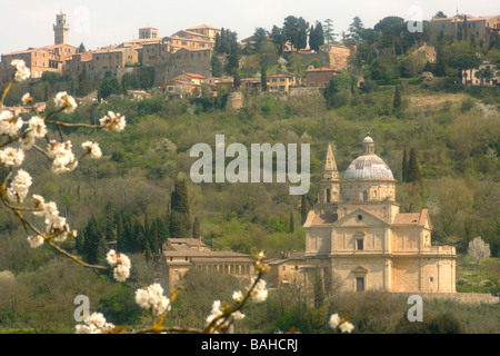 La chiesa rinascimentale di San Biagio architetto Antonio da Sangallo Montepulciano Tuscana Italia Europa Foto Stock