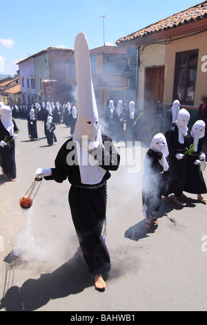 Settimana Santa processione, Tunja, Boyacá, Colombia, Sud America Foto Stock