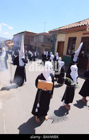 Settimana Santa processione, Tunja, Boyacá, Colombia, Sud America Foto Stock