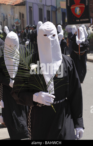 Settimana Santa processione, Tunja, Boyacá, Colombia, Sud America Foto Stock