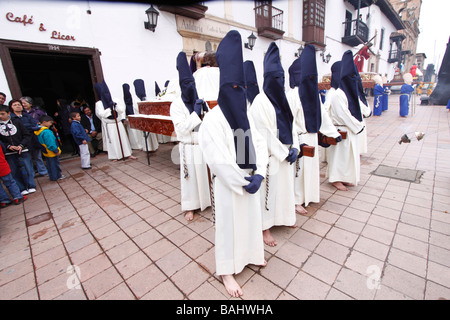 Settimana Santa processione, Tunja, Boyacá, Colombia, Sud America Foto Stock