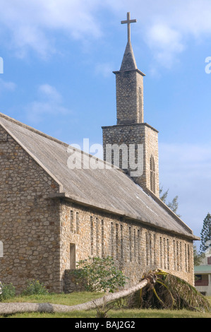 Chiesa di pietra a Fort Dauphin oggi Taolagnaro Africa Madagascar Foto Stock