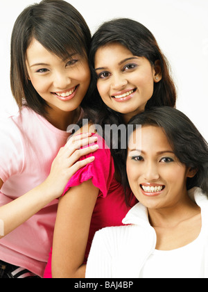 Ritratto della Malaysia gare importanti,Cinese, India e donna malay Foto Stock