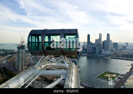 Singapore, Singapore Flyer ruota di osservazione. Foto Stock