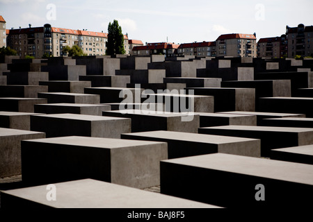 Il memoriale dell'Olocausto a Berlino. Foto Stock