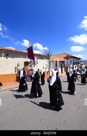 Settimana Santa processione, Tunja, Boyacá, Colombia, Sud America Foto Stock