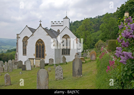 Chiesa di tutti i santi a Selworthy in Somerset Foto Stock