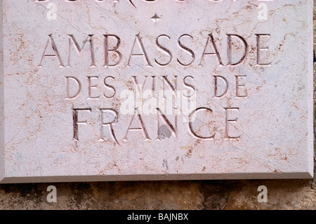 Ambassade des vins de France museo del vino beaune Cote de Beaune Borgogna Francia Foto Stock