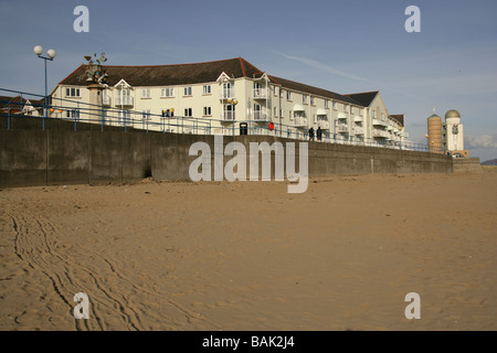 Città di Swansea, Galles. Appartamenti Residenziali e case a Swansea Marina lungomare. Foto Stock